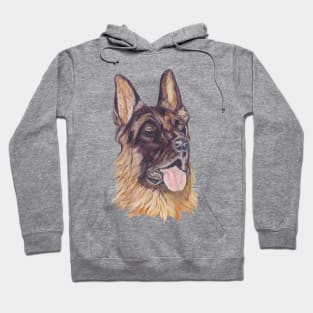 German Shepherd portrait Hoodie